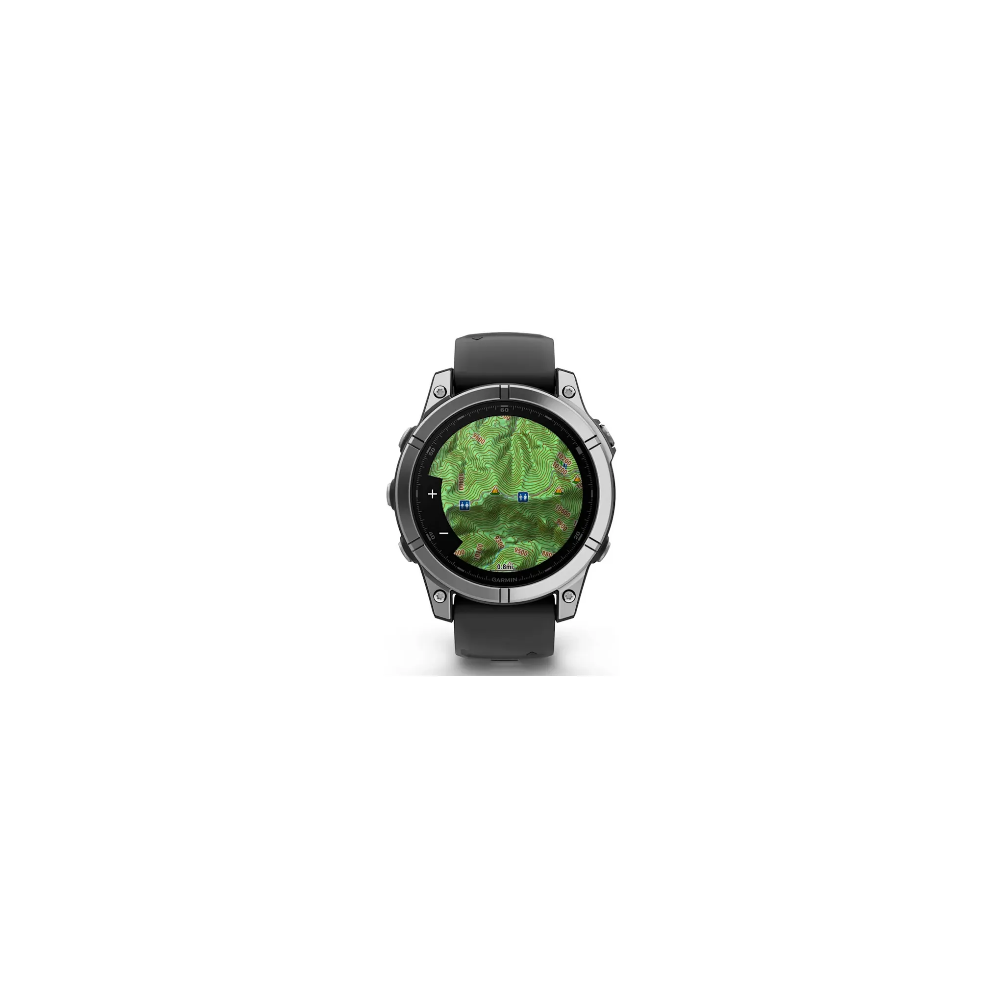 Fotografie 9 - Chytré hodinky Garmin fēnix E 47 mm Stainless Steel Black Silicone Band