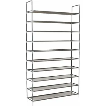 Botník 10-řadový botník, šedá, FILOU