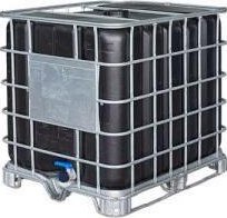 MedioBag.cz IBC kontejner, nádrž na 1000 l - REKO nová vnitřní nádoba, černá 155/60mm