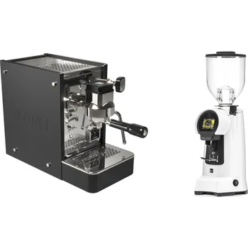 Příprava kávy Stone Espresso Lite Black + Eureka Helios 75, white