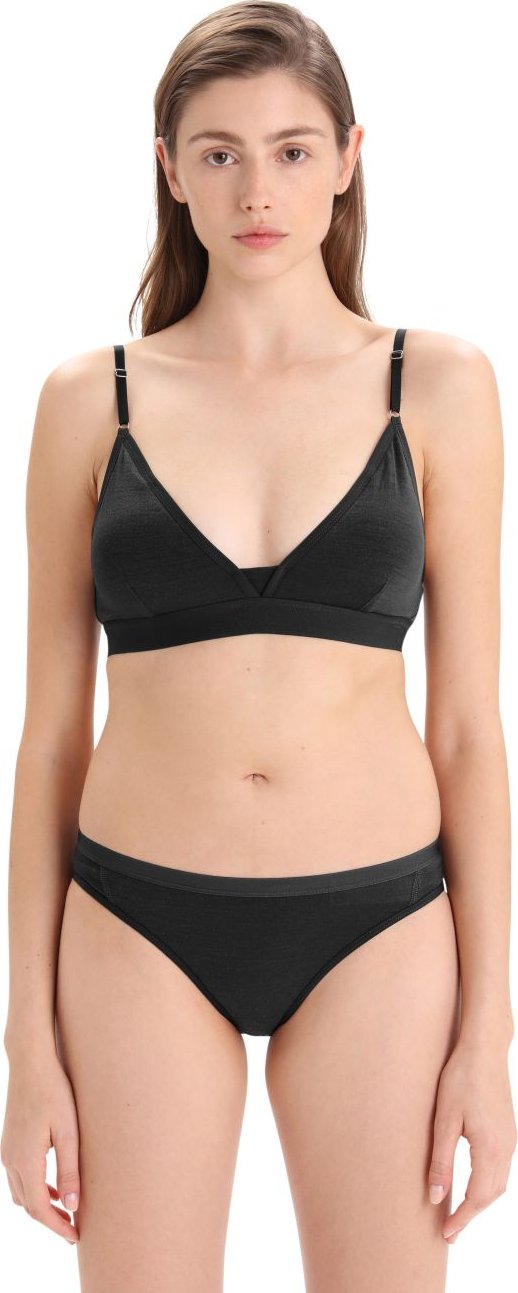 Dámská merino podprsenka ICEBREAKER Wmns Siren Bra, Black velikost: M
