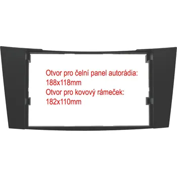 Autorádio Rámeček 2ISO rádia Mercedes E-classe