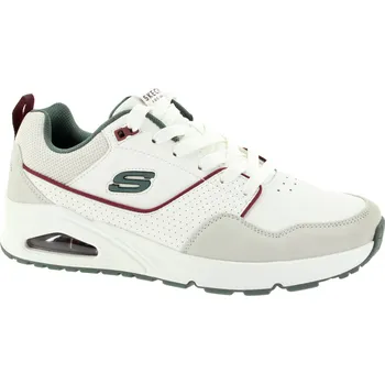 Pánské tenisky SKECHERS Pánské bílé kožené tenisky 183020-WGR-247 Velikost 40