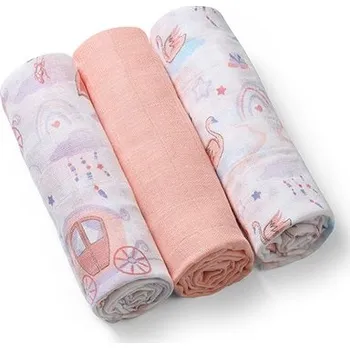 látková plena BO Mušelínová plena 3 ks Apricot