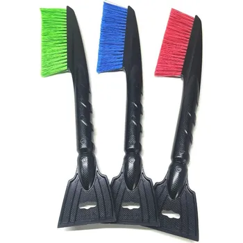 Autoškrabka Škrabka na led se smetáčkem modrá