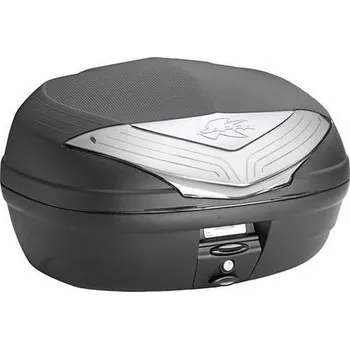 Zavazadlo na motocykl MONOLOCK TopCase, KAPPA (35L, černý nelakovaný + kouřová odrazka)
