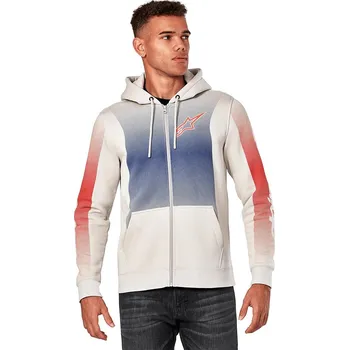 Pánská mikina Mikina - ALPINESTARS Arising Hoodie 2024 - Off White/Blue/Red M