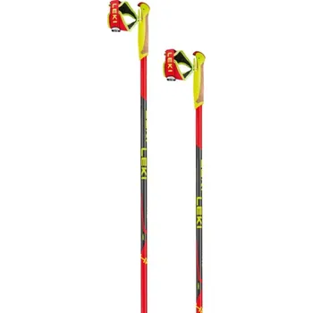 Běžkařská hole Hole na běžky LEKI HRC Junior bright red-black-neonyellow - 125 cm