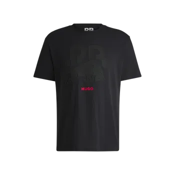 Pánské tričko Volnočasové tričko HUGO - Visa Cash App RB černé s logem L