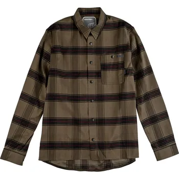 Pánská košile Pánská košile Troy Lee Designs Grind Flannel - Plaid Dark Pine Velikost: M