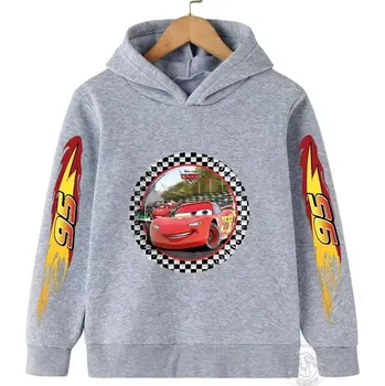 Chlapecký svetr Dětská mikina CARS Lightning McQueen (mix barev) potisk 2 Barva: Šedá, Velikost: 140