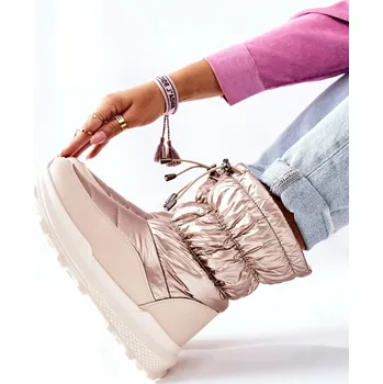 Dámská zimní obuv Dámské Sněhule Starbone Barva: Zlatá, Velikost: 37