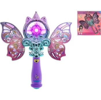 Hračka pro nejmenší Hůlka víla kouzelná 21 cm na baterie se světlem a zvukem