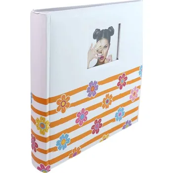 Fotoalbum Fotoalbum na růžky 30x30/100s. SHINING FLOWERS oranžové kph