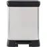 Odpadkový koš Curver Deco Duo 18 l + 10 l černý/stříbrný