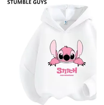 Chlapecký svetr Lilo & Stitch Pohodlná dětská mikina s kapucí "Lilo & Stitch" Barva: Bílá, Velikost: 150 (11-12 let)