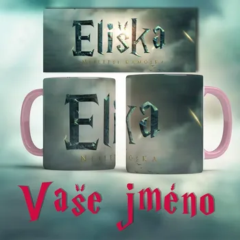 E-cut.cz Hrnek Harry P se jménem - Bílá, 330 ml