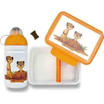 Svačinový box R&B SET Zdravá lahev 0,5l a Zdravá sváča - Surikaty