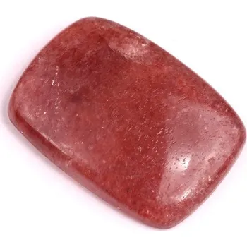 Korálek Kabošon Strawberry quartz č.609 (32x23mm)