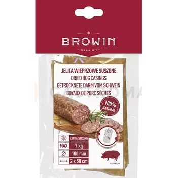 Potravinová fólie Sušená vepřová střeva velikost 100 mm, 50 cm - 2 ks | BROWIN, 310621