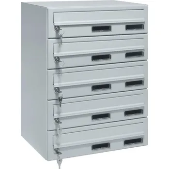 Železářství M37/5 rovná schránka RAL7035 RAL 7035 / Šedá