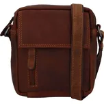 Pánská kožená taška přes rameno Greenwood Jerode - hnědá