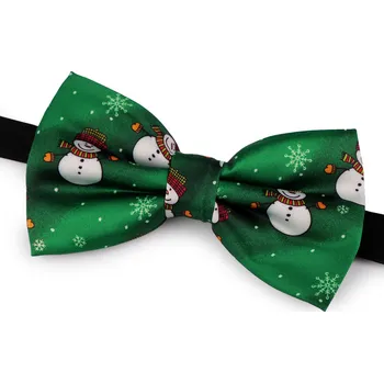 Saténový vánoční motýlek Varianta: 2 zelená, Balení: 1 ks