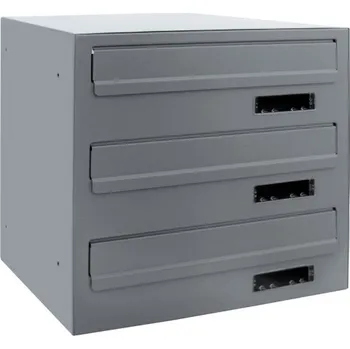 Poštovní schránka MO 30/3 schránka oboustranná RAL7040 RAL 7040 / Šedá