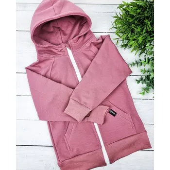 Dívčí mikina Kulišárny Mikina zipper OLDPINK VELIKOST: 74