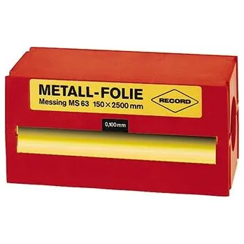 Kovová fólie ocel nelegovaná 150x2500x0,150mm record su0,150
