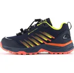 Dětská outdoorová obuv ALPINE PRO FLORO 32 Tmavě modrá, Černá, Žlutá, Oranžová