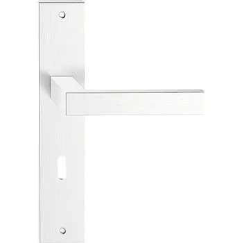 Dveřní kování TOPAZ nerez klika dlouhý štít Klíč 72mm