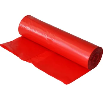 Pytle na odpadky Pytel do koše LDPE, 700 x 1100 mm, typ 60, červený, 25ks/role - bez přebalu