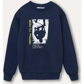 Chlapecká mikina Chlapecká mikina - Winkiki WTB 32110, tmavě modrá Barva: Modrá tmavě, Velikost: 122