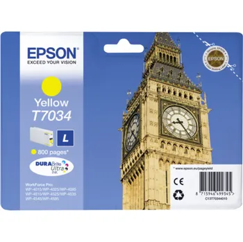Počítačové příslušenství Epson cartridge L zluta T 703 WorkForce Pro T 7034