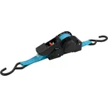 Popruh s ráčnou a háky samonavíjecí - 3,5m / 25mm - 320daN TÜV BLUE WAY COMPASS