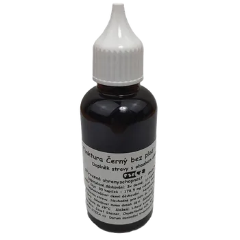 Doplněk stravy STEZA - Tinktura Černý bez plod - FORTE 50 ml. (Tinktura Černý bez plod)