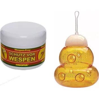 Přípravek proti hmyzu Sada na odpuzování a hubení vos (Odpuzovač vos Hagopur a lapač vos se 6 vstupy.)