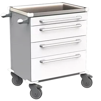 Servírovací stolek MOBI 03 N vozík zdravotnický, plast ABS, bílá