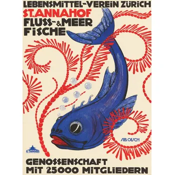 Plakát Plakát, Obraz - River & Sea Fish (Food Association Zurich) - Sebastian Oesch