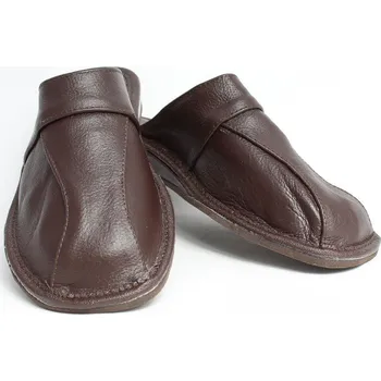 Pánské pantofle Pánské kožené pantofle Model 15A, VELIKOST 44