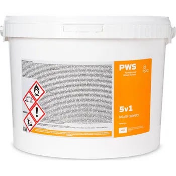 Bazénová chemie PWS - Professional Water System Multi tablety 5v1 do bazénu 20g 30 kg ADR