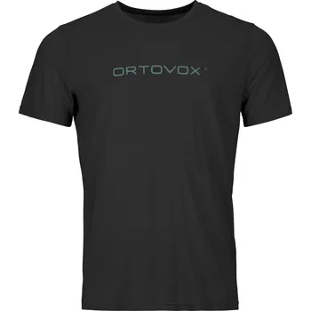 Pánské tričko ORTOVOX triko 150 Cool Brand T-shirt Men's Black Raven XXL