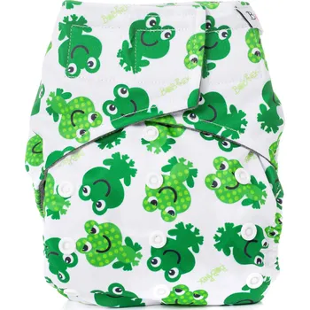 Plenkové kalhoty Bobánek Kapsová AIO plenka Premium suchý zip - Veselé žabky