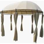 Zahradní altán pavilon DEU Monaco 530cm x 350cm béžová