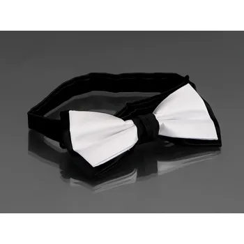 Motýlek pánský AMJ černo - bílý MP025