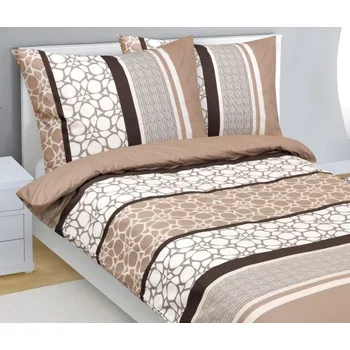 Povlečení Bellatex Povlečení bavlna, Zeď kamenná béžová, šedá - 140x200, 70x90cm