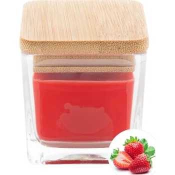 Svíčka Reklamní Cubama svíčka, jahoda, červená