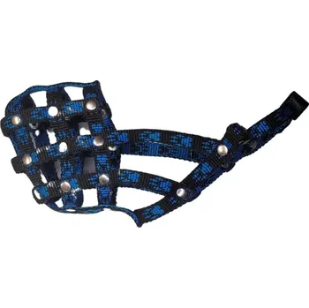 Náhubek pro psa Palkar nylonový náhubek pro psy vel. 1 18 cm x 6 cm černo-modrá