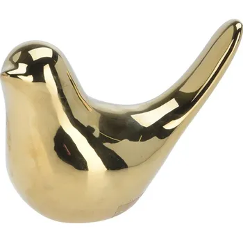 H&L Dekorace Bird 10cm, zlatá, pohled nalevo